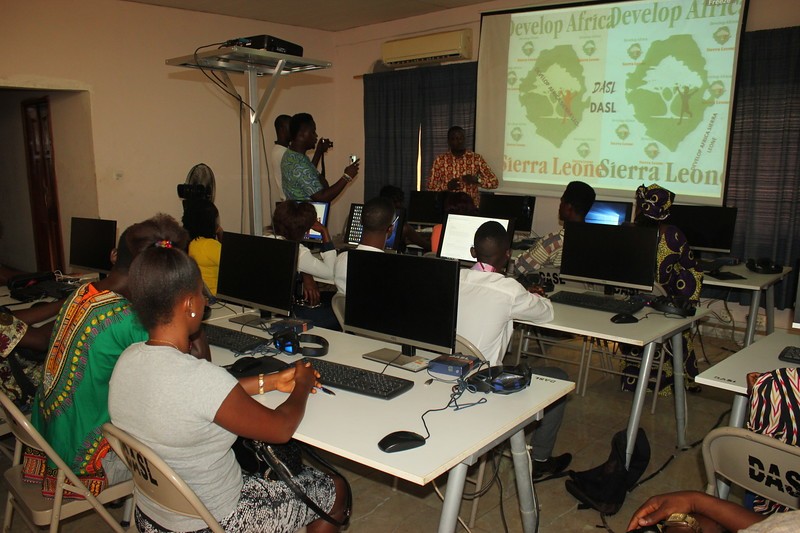 Mentorship class at Develop Africa Sierra Leone Computer Lab