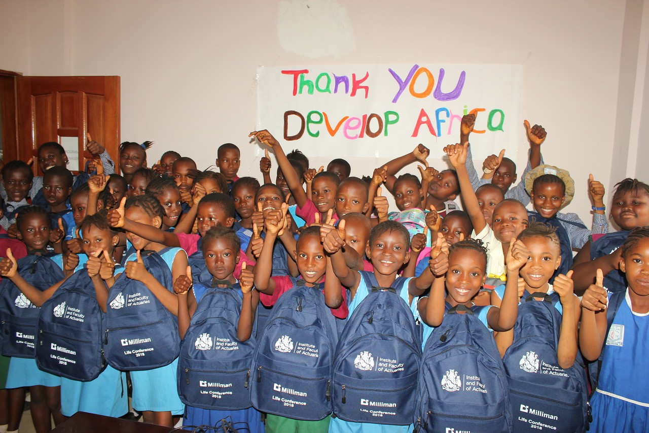 kids are grateful for the help of develop afric